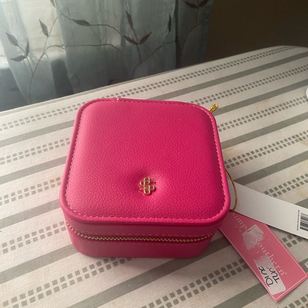 Simply Southern Hot Pink Jewelry Case
